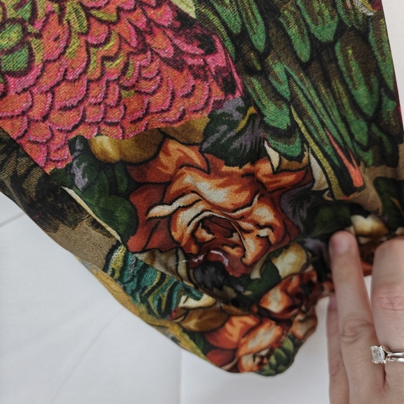 Johnny Was Parrot Cosima Blouse Multicolor Floral Size Small - Picture 8 of 15